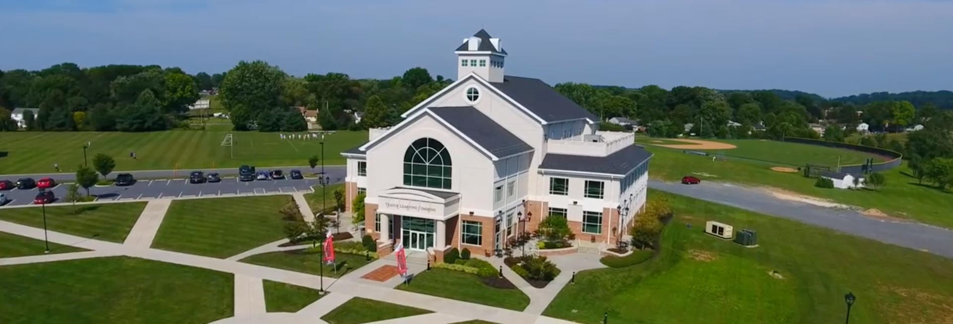 Ariel view of the Tague Learning Commons.