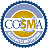 COSMA Accredited Institution badge. 
