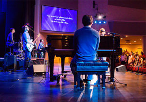 Student led worship at LBC