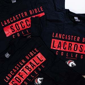 LBC branded merchandise.