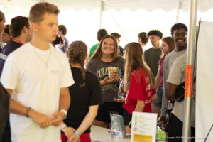 students meet local church representatives at the 2024 Church Fair