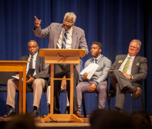 Abraham Davis is honored at Eastern Mennonite University