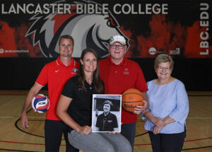 Hubbard and Brubaker families in LBC gym