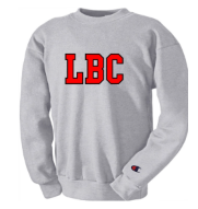 lbc embroidered letter sweatshirt