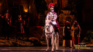 soldier on horse scene from Sight & Sound Theatres 'Miracle of Christmas'