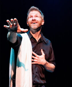 Aaron House, founder of Piercing Word, will perform 'The Gospel of Mark' on March 1-2 at The Trust Performing Arts Center.