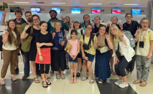 After two weeks of serving and learning, the LBC Journey Team to Thailand says goodbye to new friends at the airport before embarking on the trip home. 