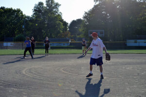 special olympics softball team practices at the lbc softball field