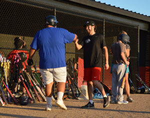 special olympics softball team practices at the lbc softball field