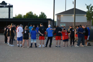 special olympics softball team practices at the lbc softball field