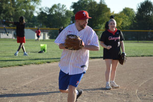 special olympics softball team practices at the lbc softball field