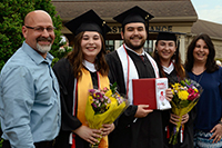 russo family at graduation