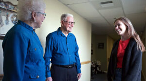 lbc student and calvary homes residents interact