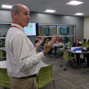 Dr. Gordon Gregory teaches a theology class.