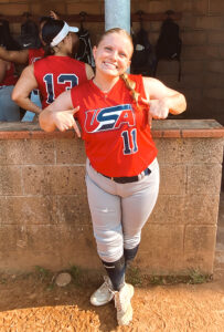 LBC softball standout Maddie Atkins represented the Chargers in Italy this summer.